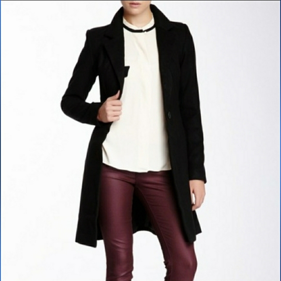 Vertigo Paris Jackets & Blazers - Vertigo Solid Notch Collar CoatBlack Sz. XL NWT